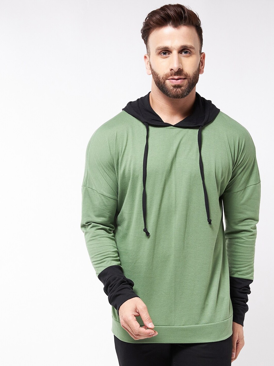 

GRITSTONES Men Green Oversized T-shirt