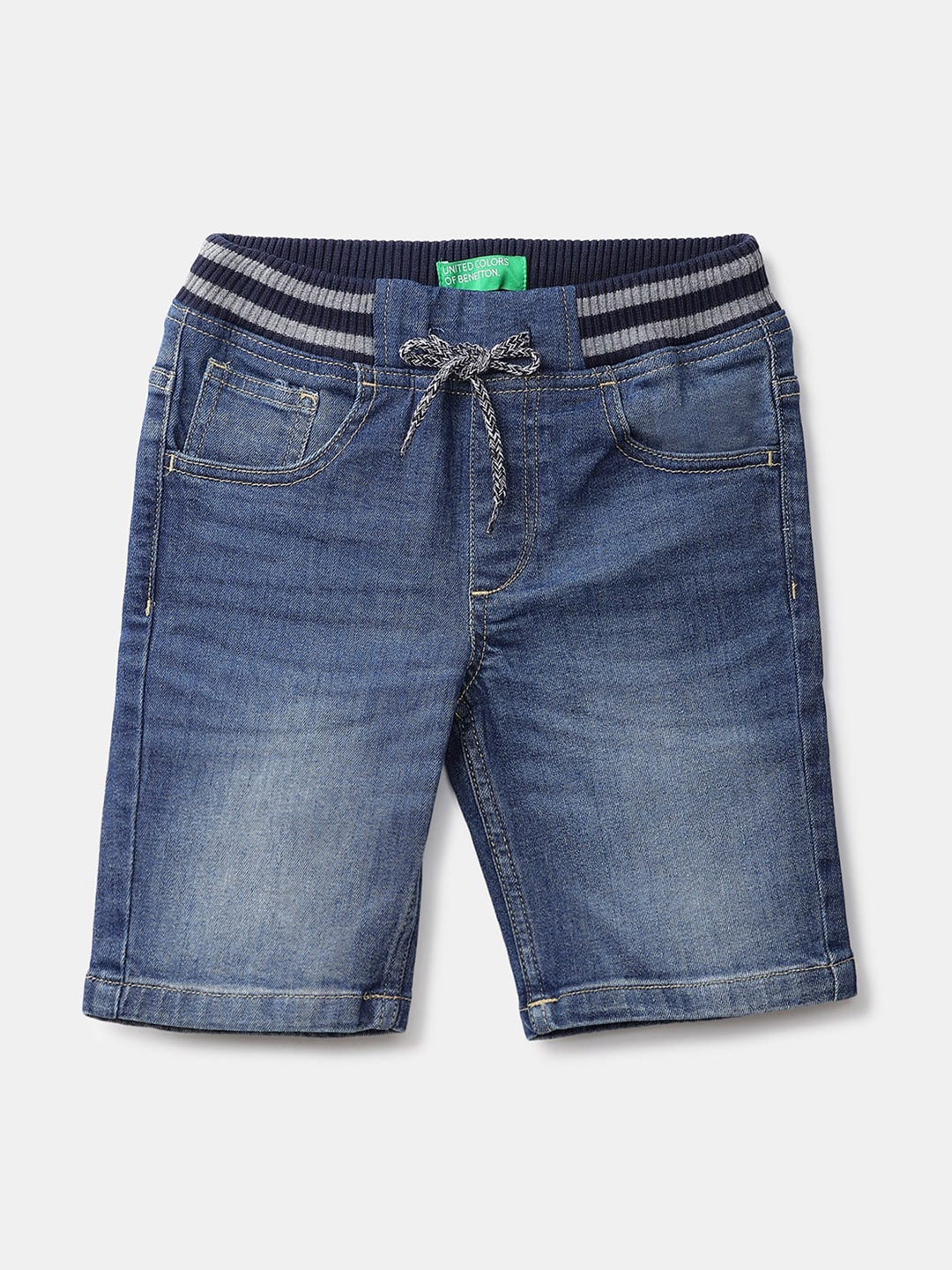 

United Colors of Benetton Boys Blue Denim Shorts