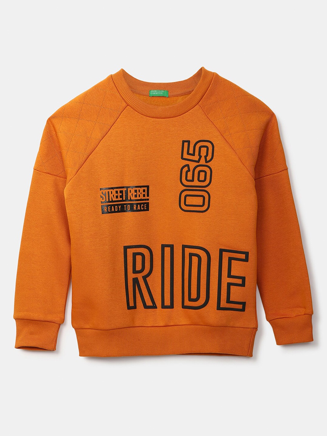 

United Colors of Benetton Boys Rust Printed Sweatshirt