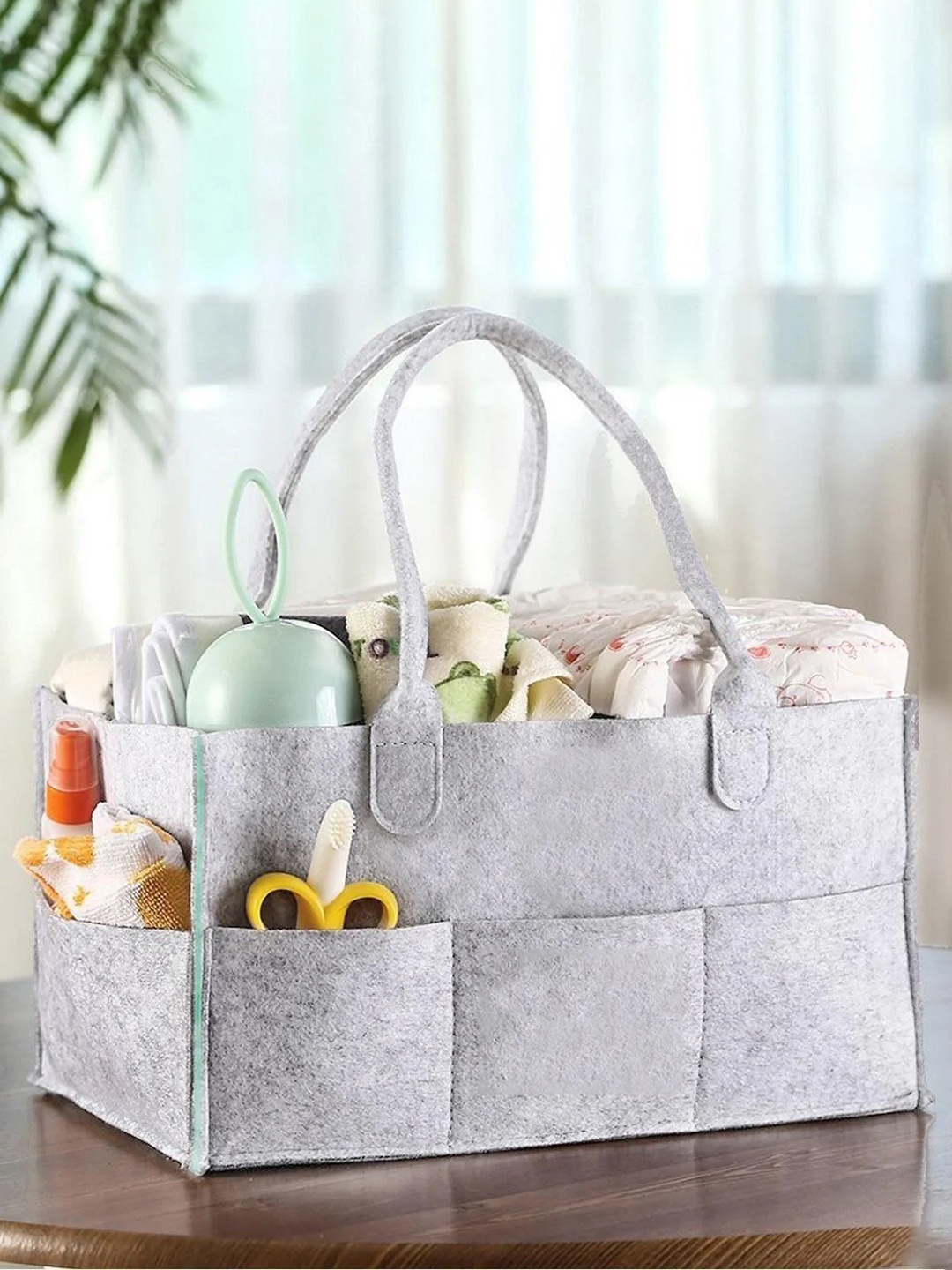

MARKET99 Grey & Pink Solid Multi-Utility Storage Organisers