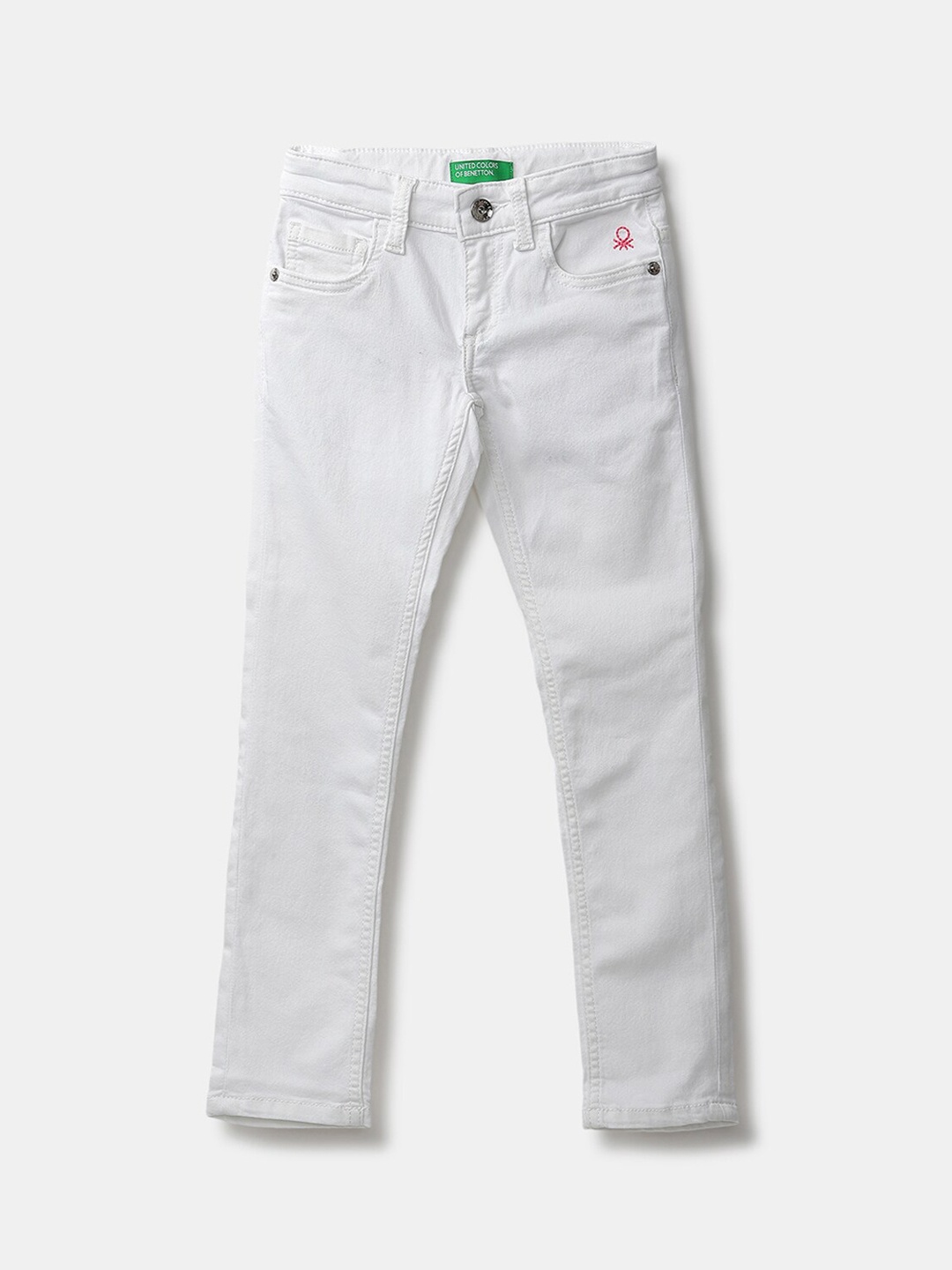 

United Colors of Benetton Girls White Slim Fit Jeans