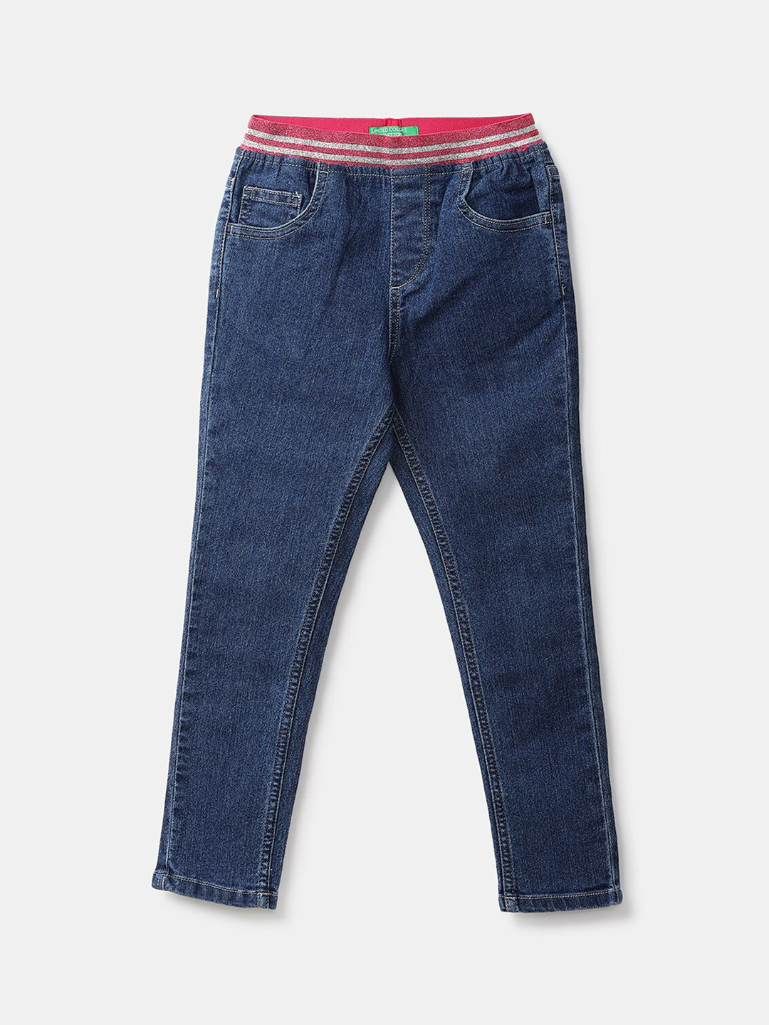 

United Colors of Benetton Girls Blue Slim Fit Jeans