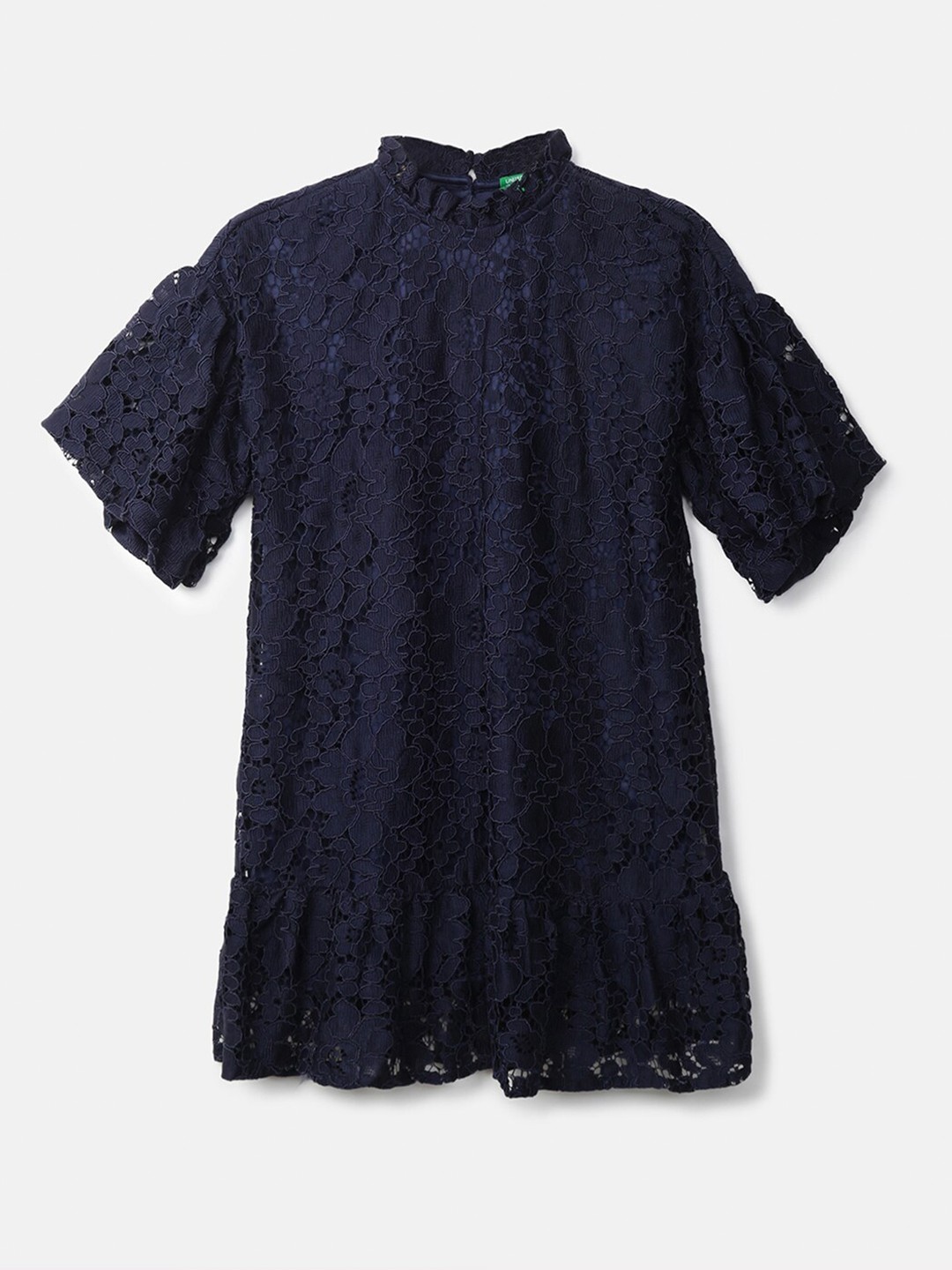 

United Colors of Benetton Girls Navy Blue A-Line Dress