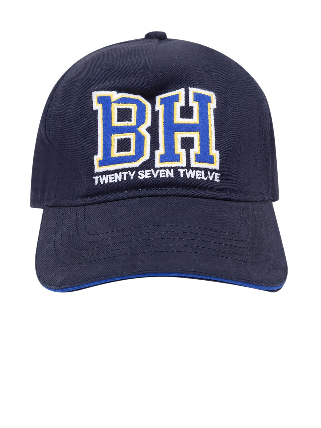 

Being Human Men Navy Blue & White Printed Visor Cap