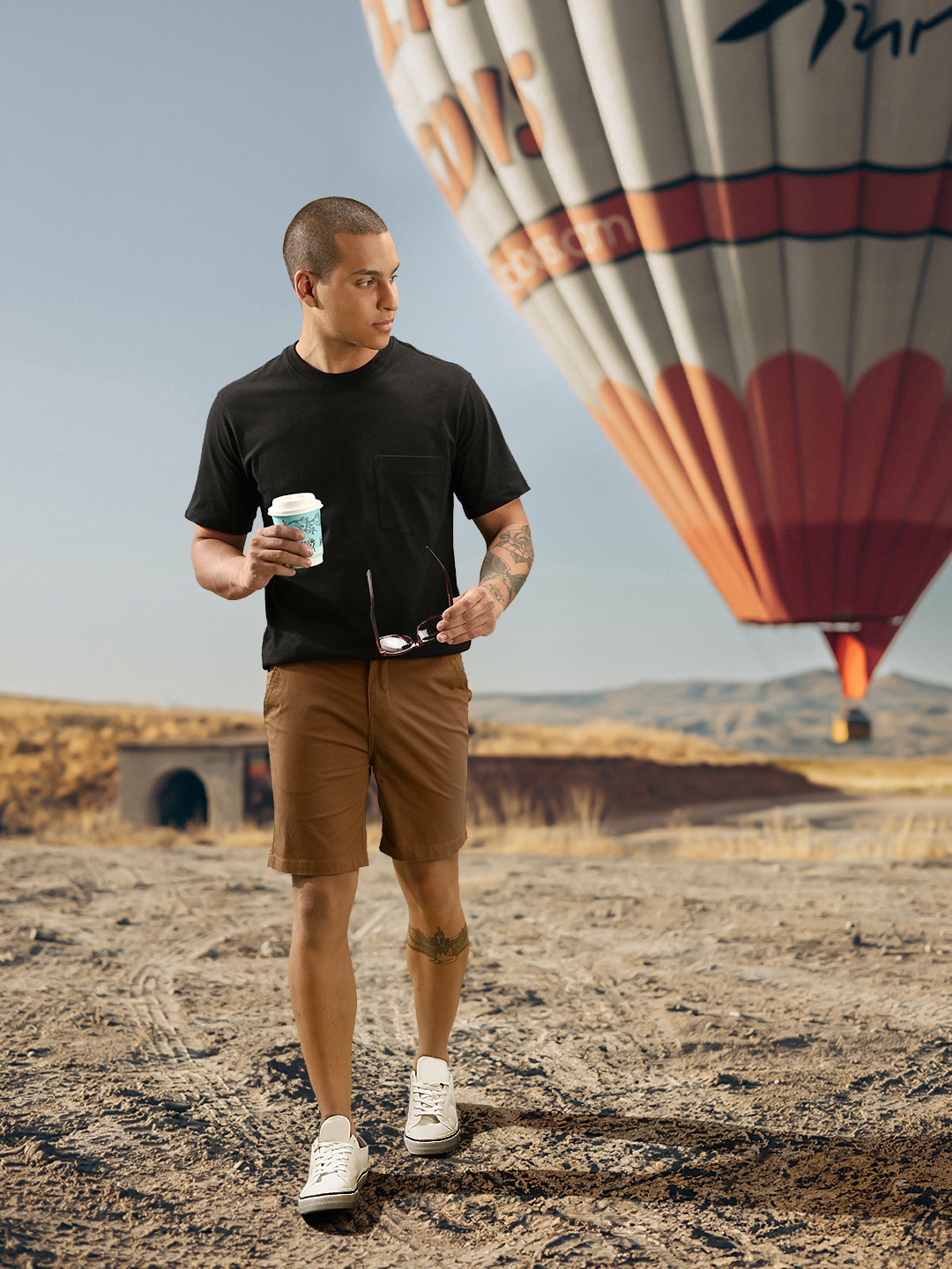 

United Colors of Benetton Men Brown Slim Fit Shorts