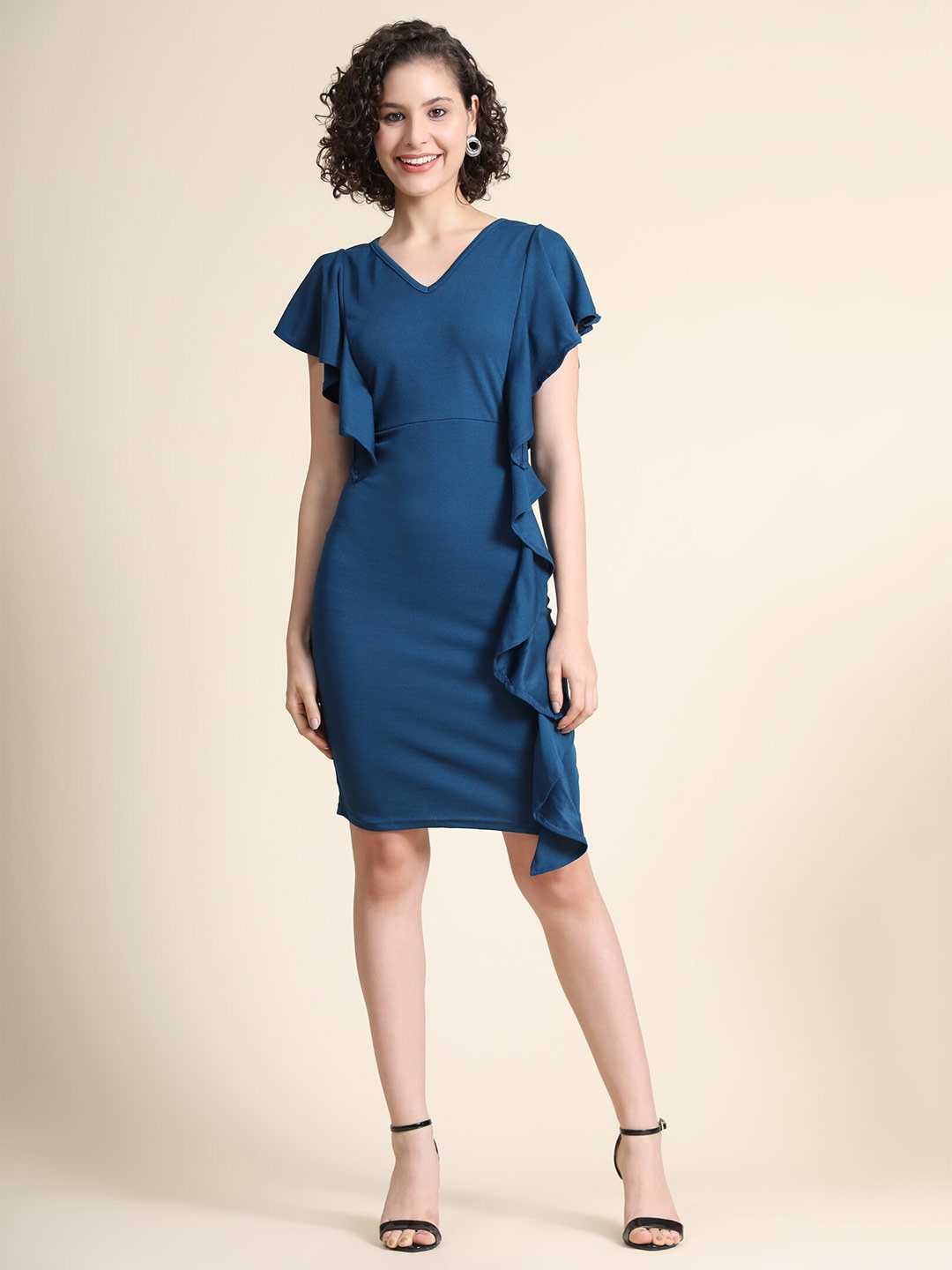 

WESTHOOD Blue Sheath Dress