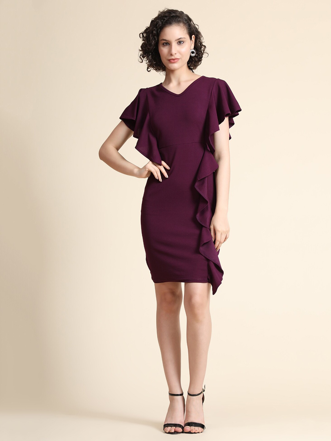 

WESTHOOD Women Purple Bodycon Dress