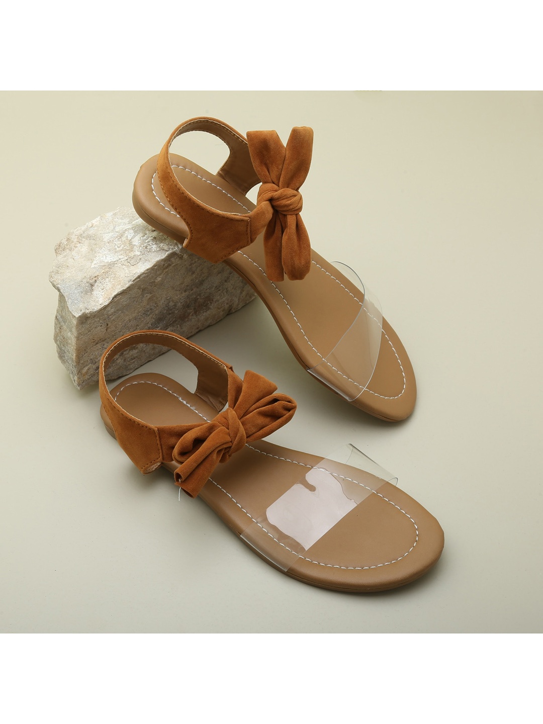 

Myra Women Brown Open Toe Flats