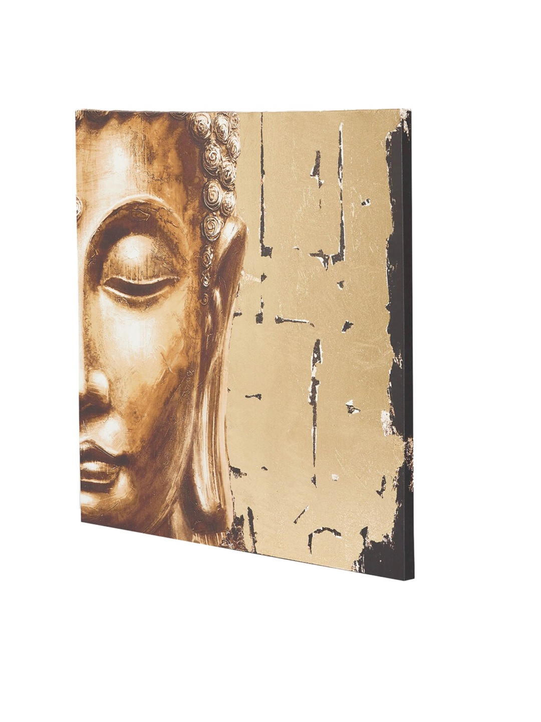 

Home Centre Gold-Toned Canvas Buddha Photo Frames