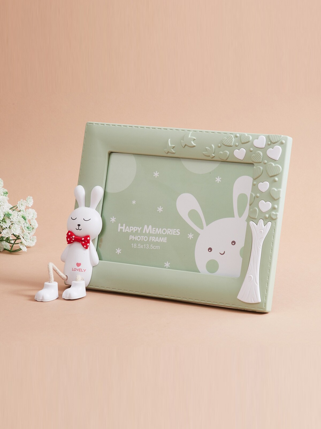 

Home Centre Green Bunny Rectangular Photo Frame