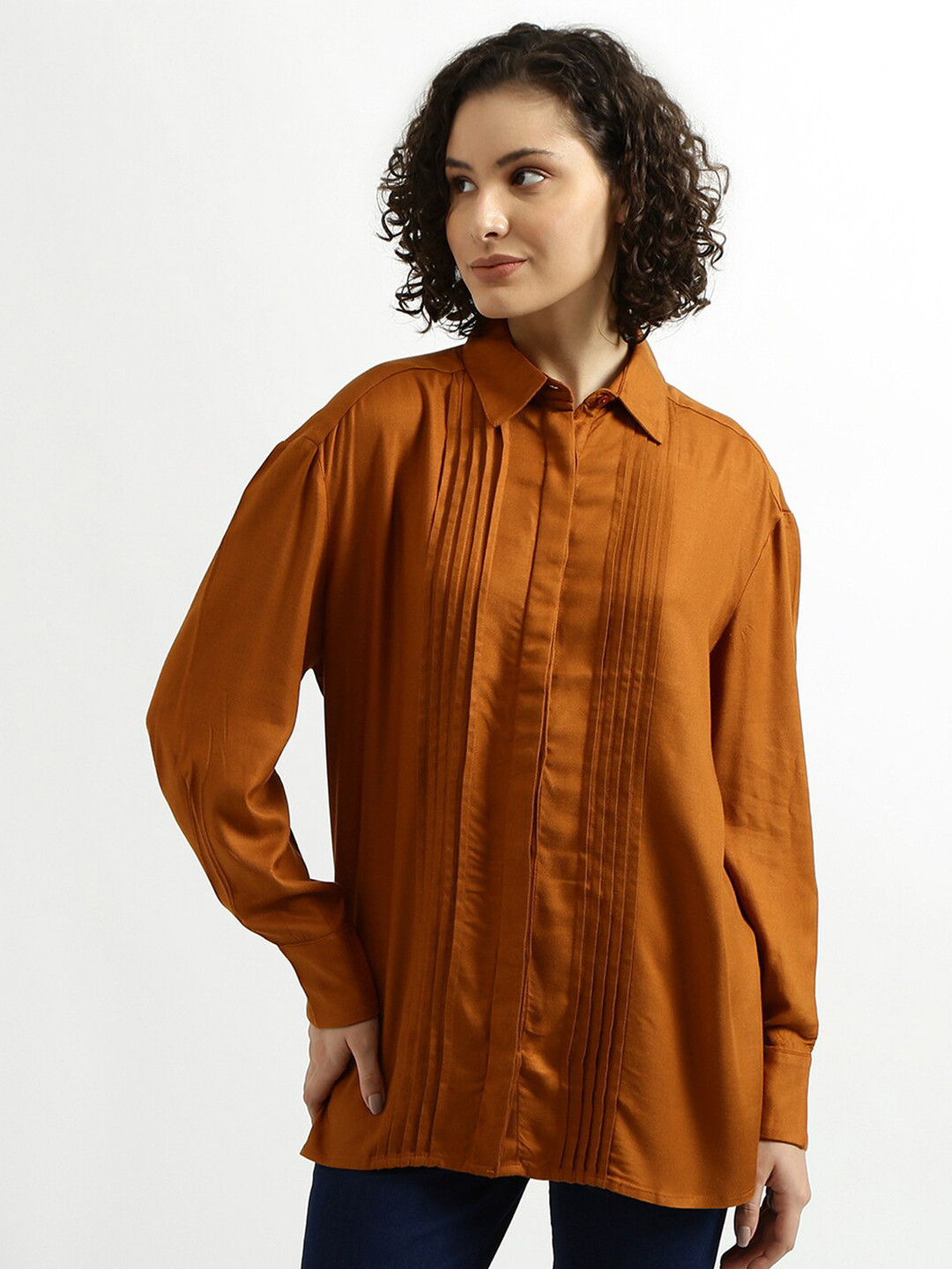 

United Colors of Benetton Women Rust Casual Shirt