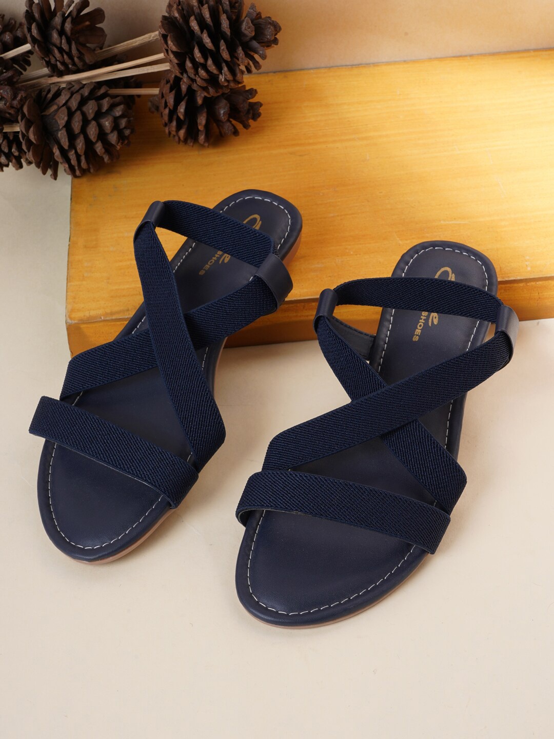 

Style Shoes Women Blue Open Toe Flats Sandal