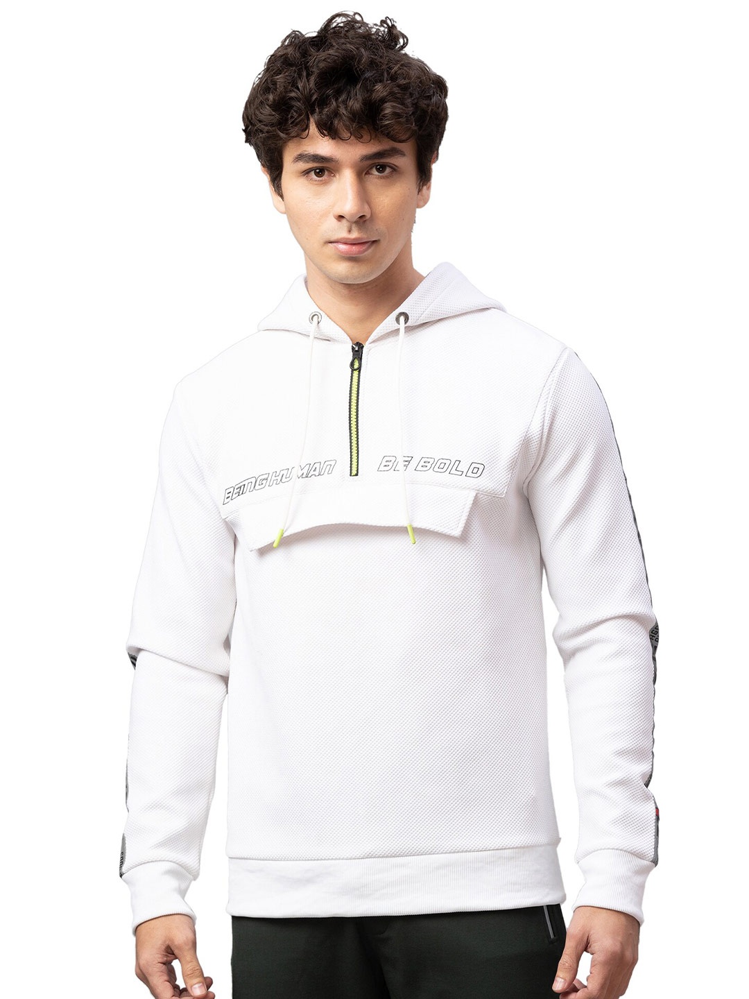 

Being Human Men White Printed Sweatshirt