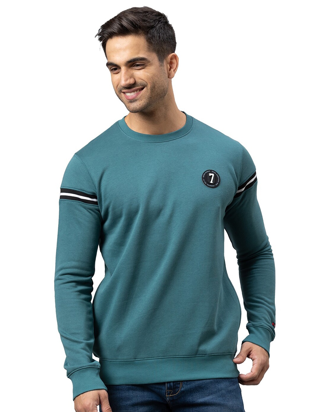 

Being Human Men Teal Sweatshirt
