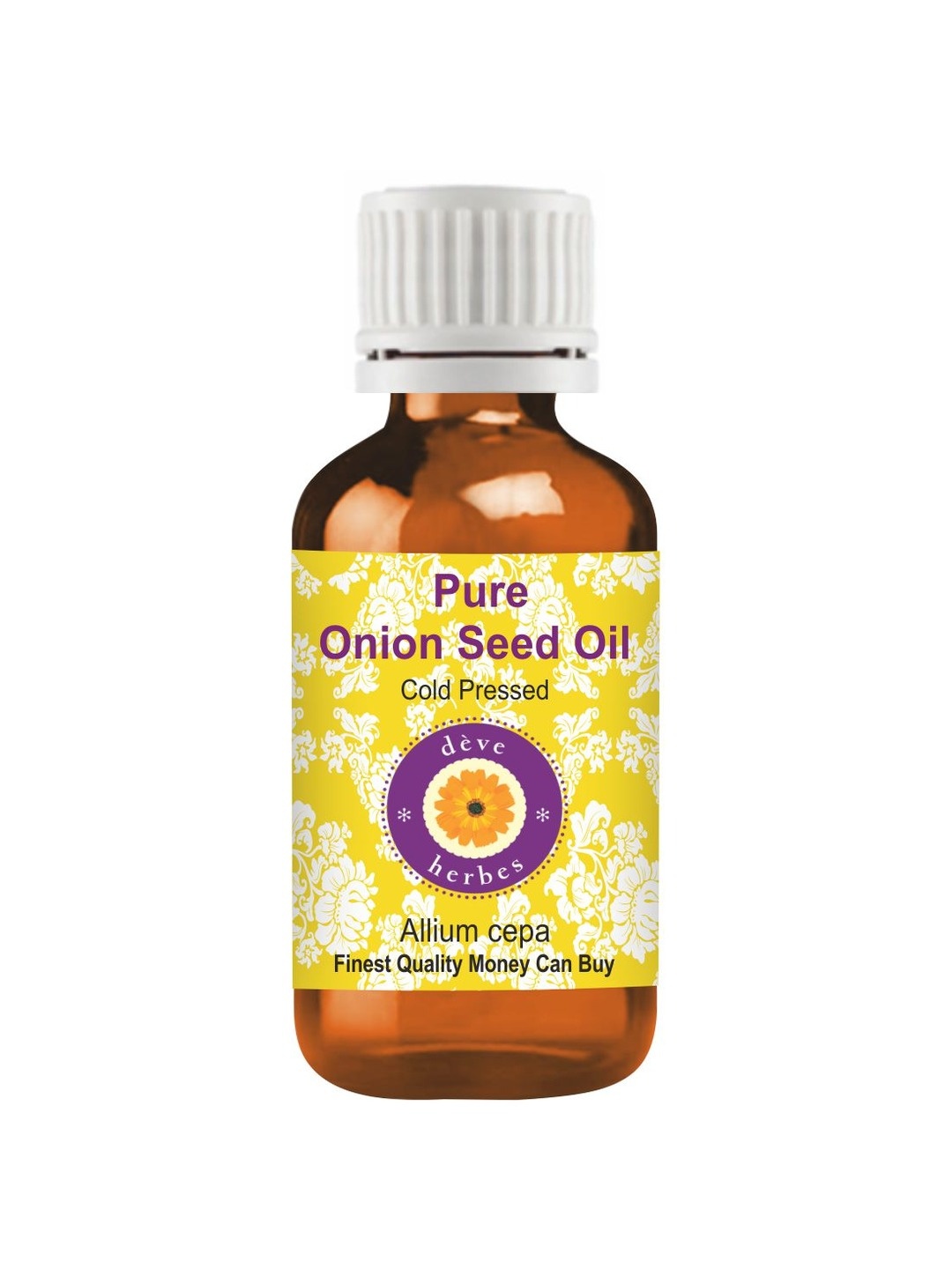 

Deve Herbes Natural Therapeutic Grade Pure Onion Seed Oil - 100 ml, Brown
