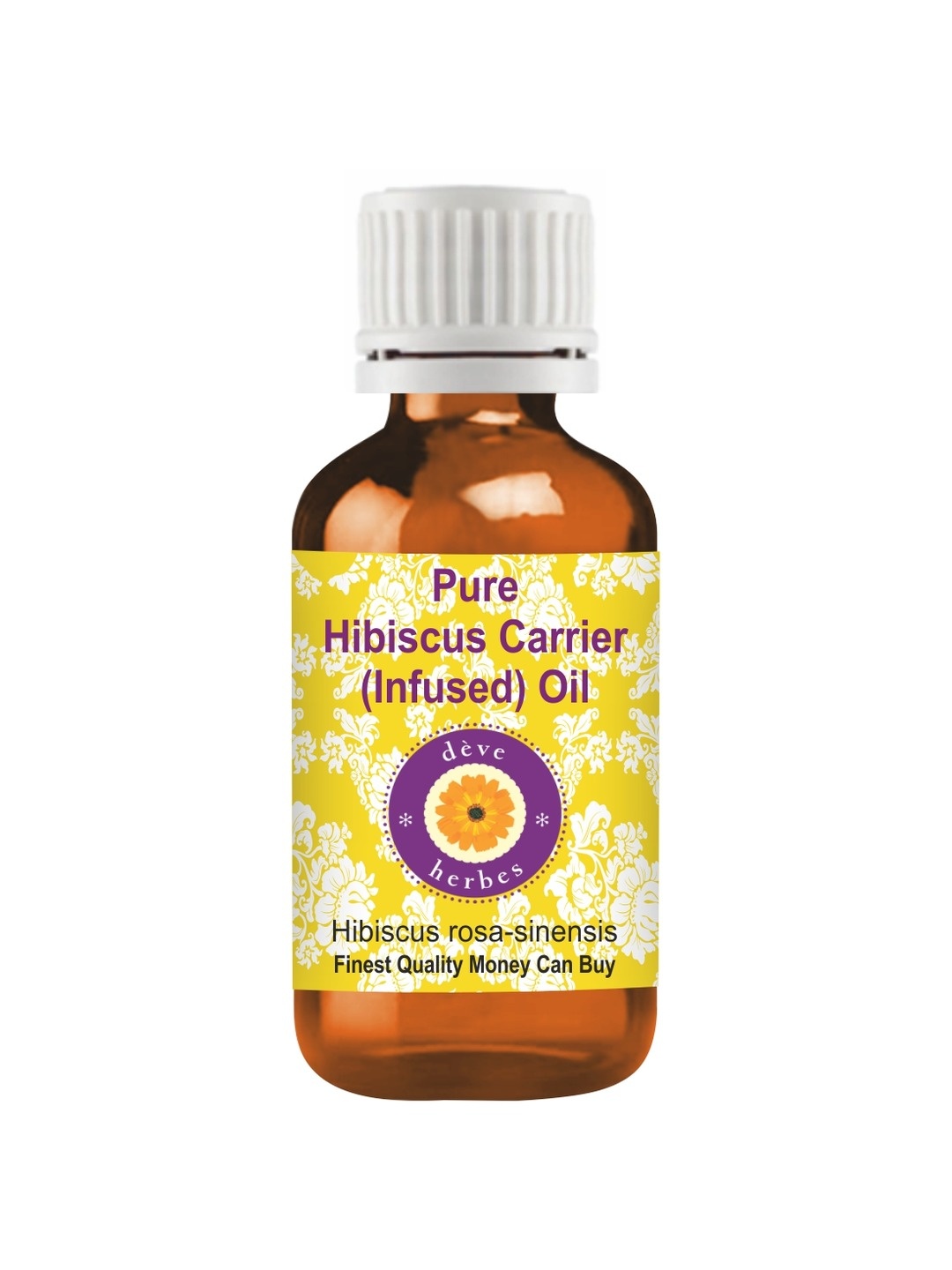 

Deve Herbes Natural Therapeutic Grade Pure Hibiscus Carrier Infused Oil - 30ML, Yellow