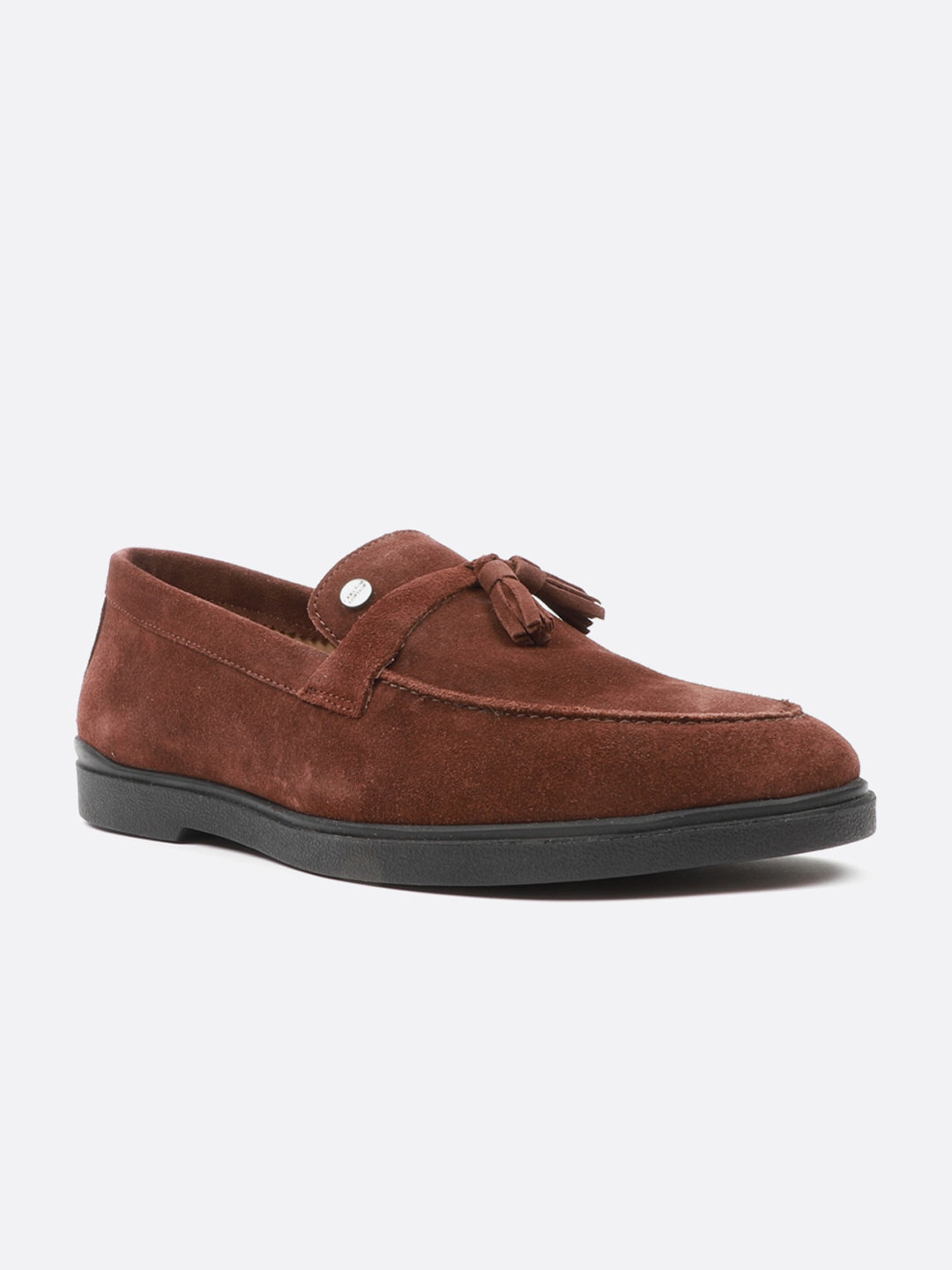 

Carlton London Men Brown Leather Loafers