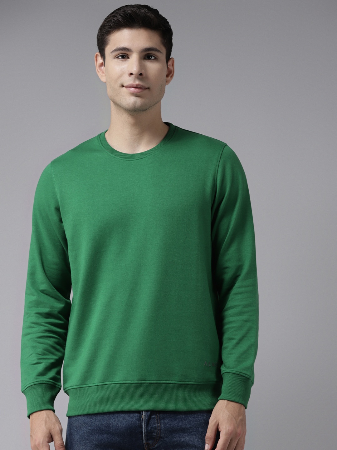 

Almo Wear Men Green Lightweight Ultra-warm Sweatshirt