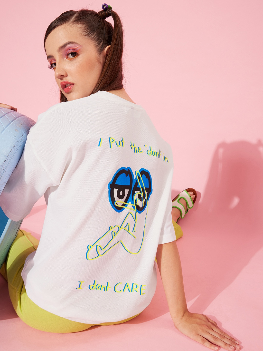 

Stylecast X Hersheinbox Women Classic White Comic Seriously Silly Tshirt