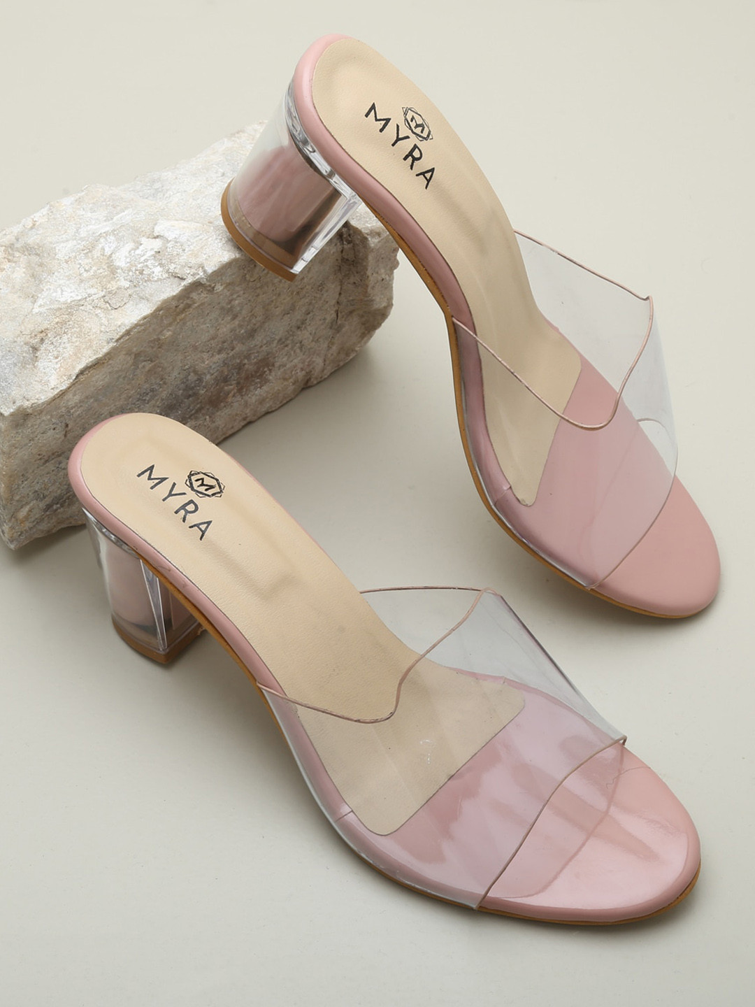 

Myra Pink Women Block Sandals