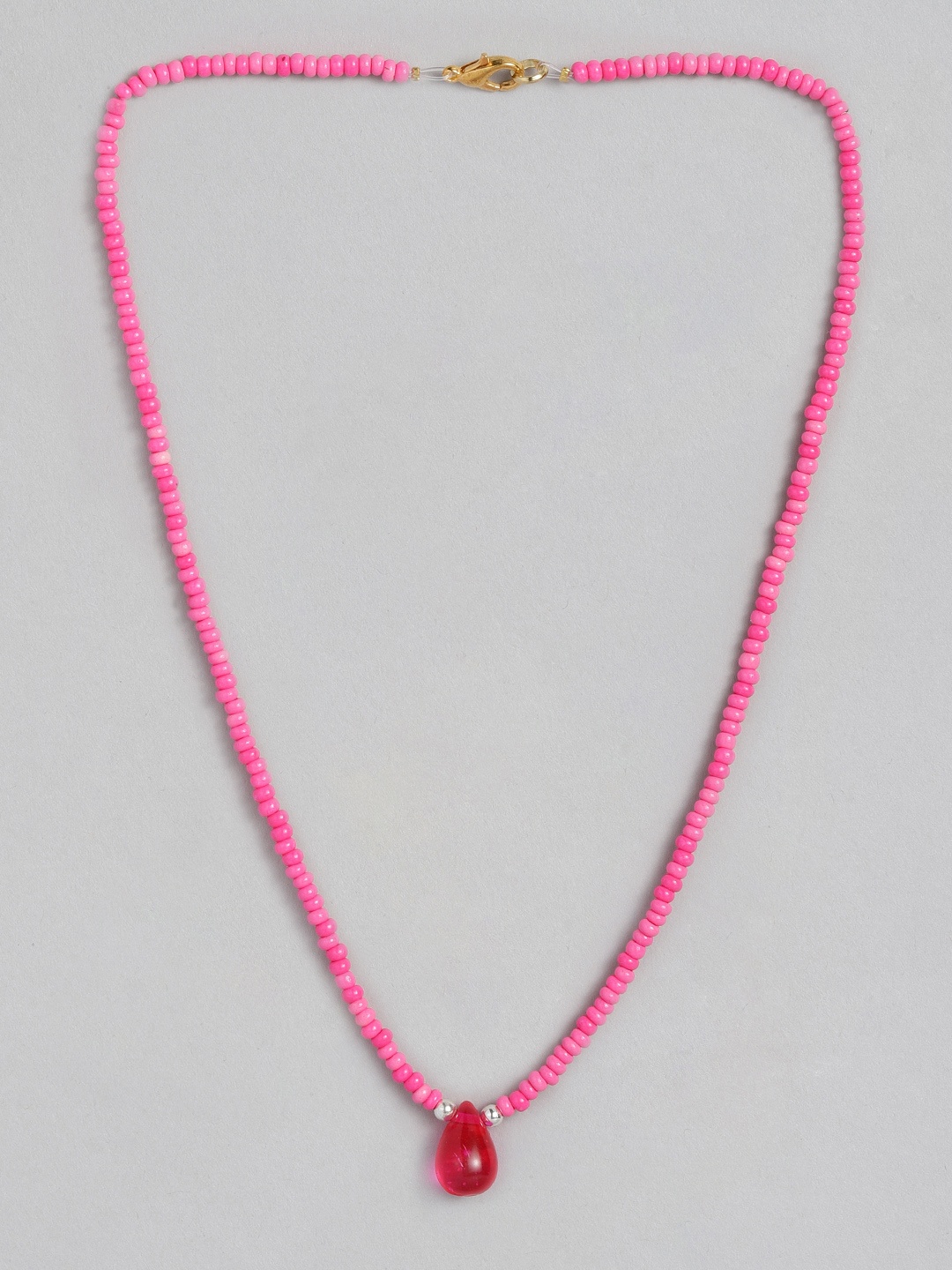 

CHINI C Pink Handcrafted Necklace