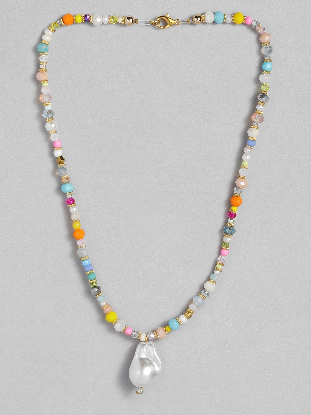 

CHINI C Multicoloured Handcrafted Necklace, Multi