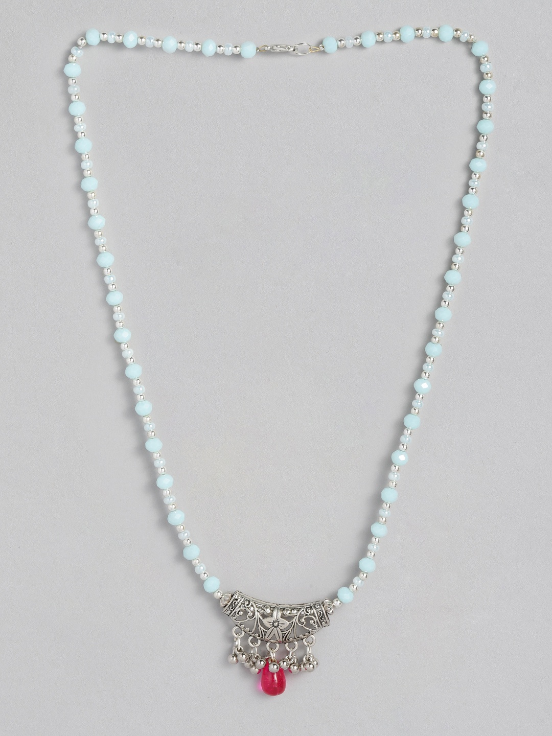 

CHINI C Blue & White Handcrafted Necklace