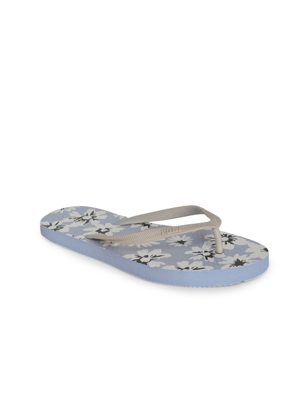 

rubi Women Blue & White Printed Rubber Room Slippers