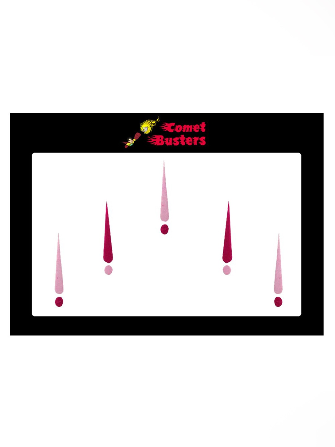 

Comet Busters 5 Pcs Maroon & Pink Reusable Bindi