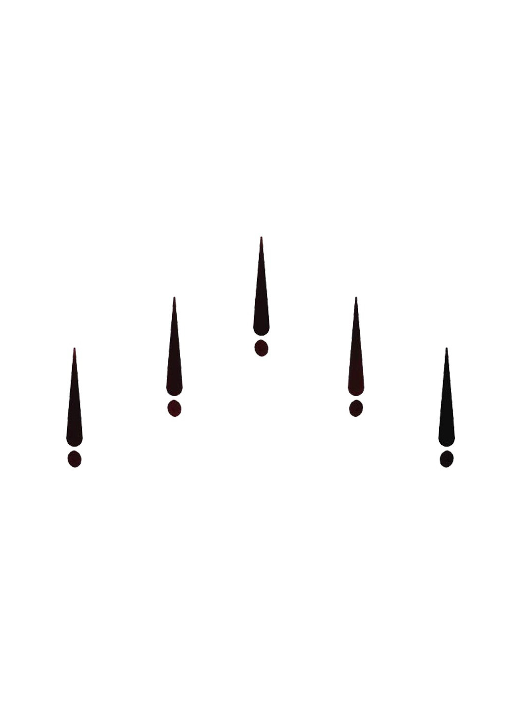 

Comet Busters 5 Pcs Black Reusable Solid Bindi