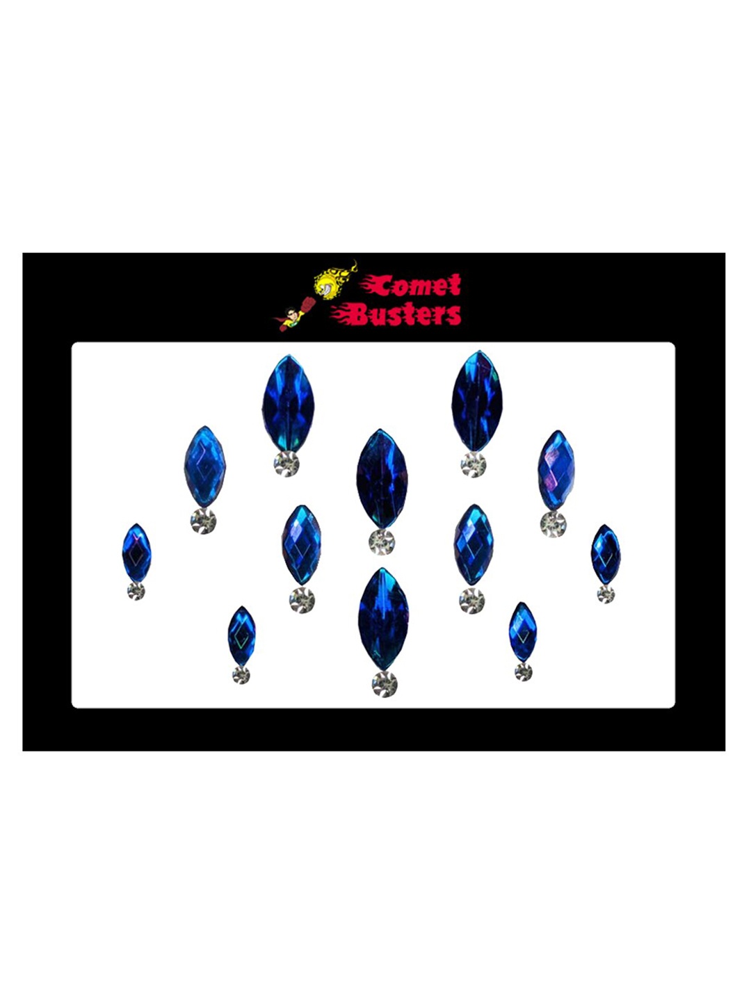 

Comet Busters Set Of 12 Bindi Sindoor, Blue