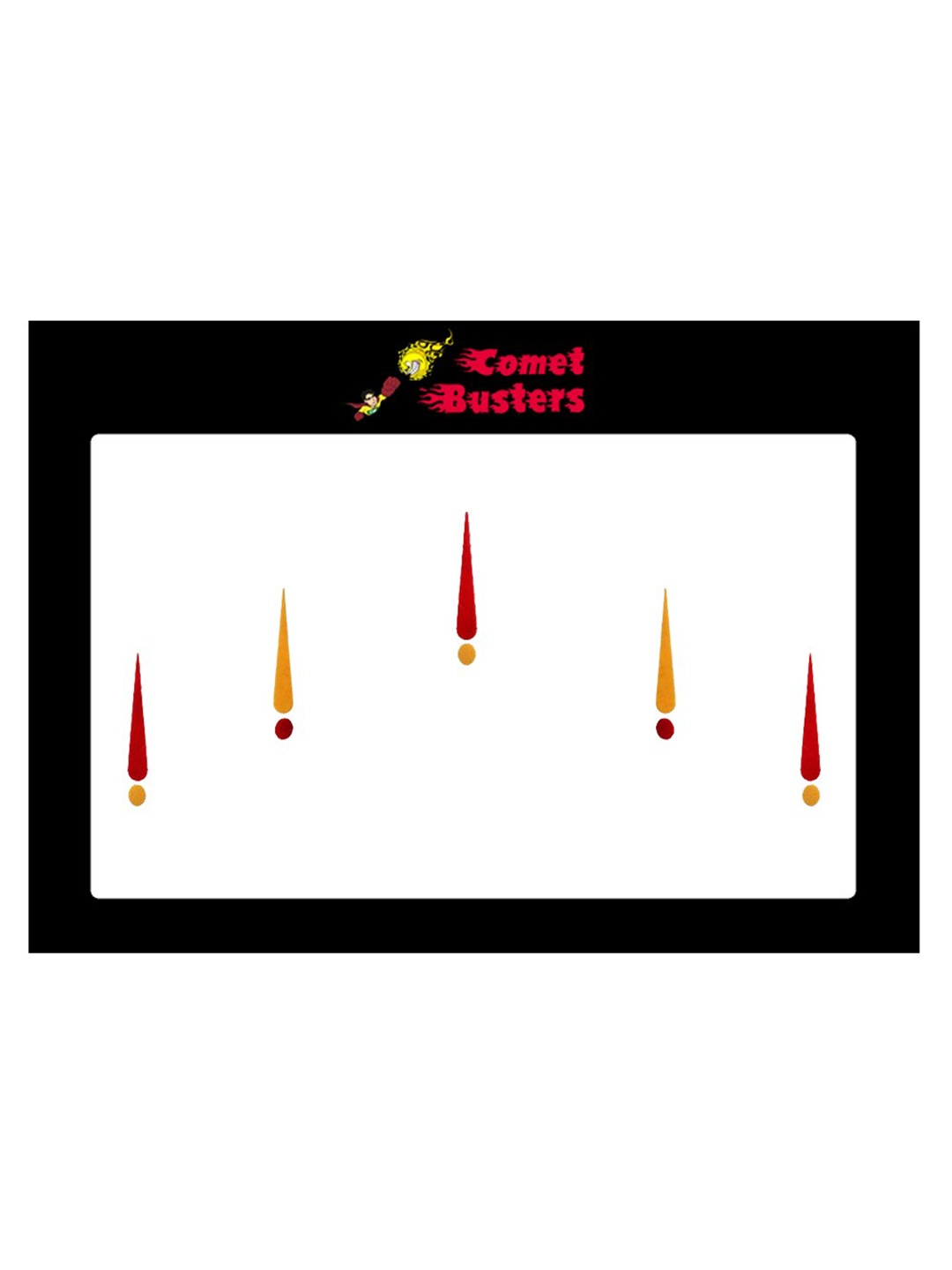

Comet Busters Set Of 5 Bindi Sindoor, Yellow