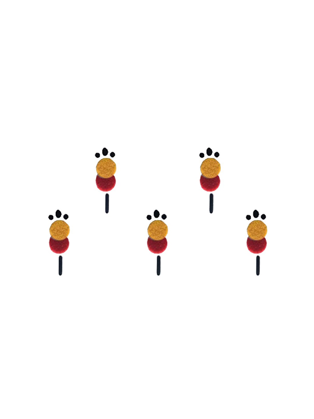 

Comet Busters 5 Pcs Red & Yellow Reusable Bindi