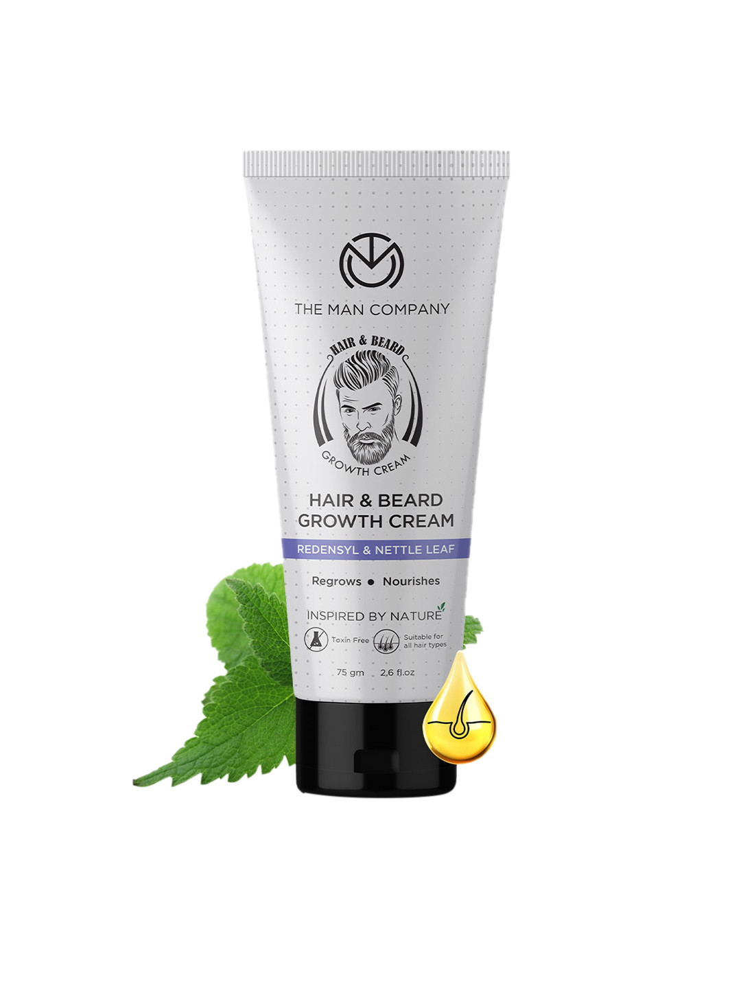 

THE MAN COMPANY Men Redensyl with Nettle Leaf Hair & Beard Growth Cream 75 g, White