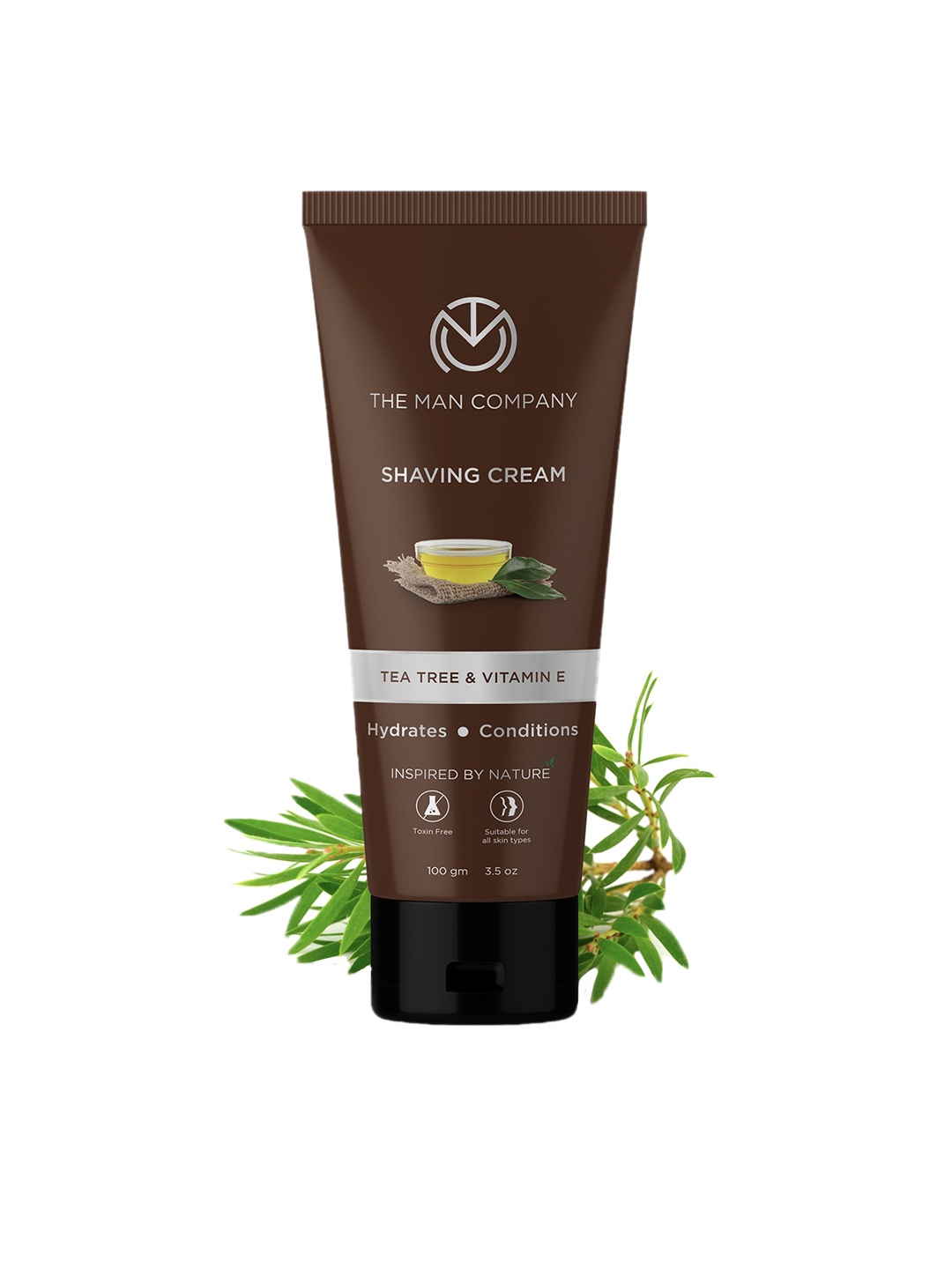

THE MAN COMPANY Men Tea Tree & Vitamin E Shaving Cream -100 gm, White