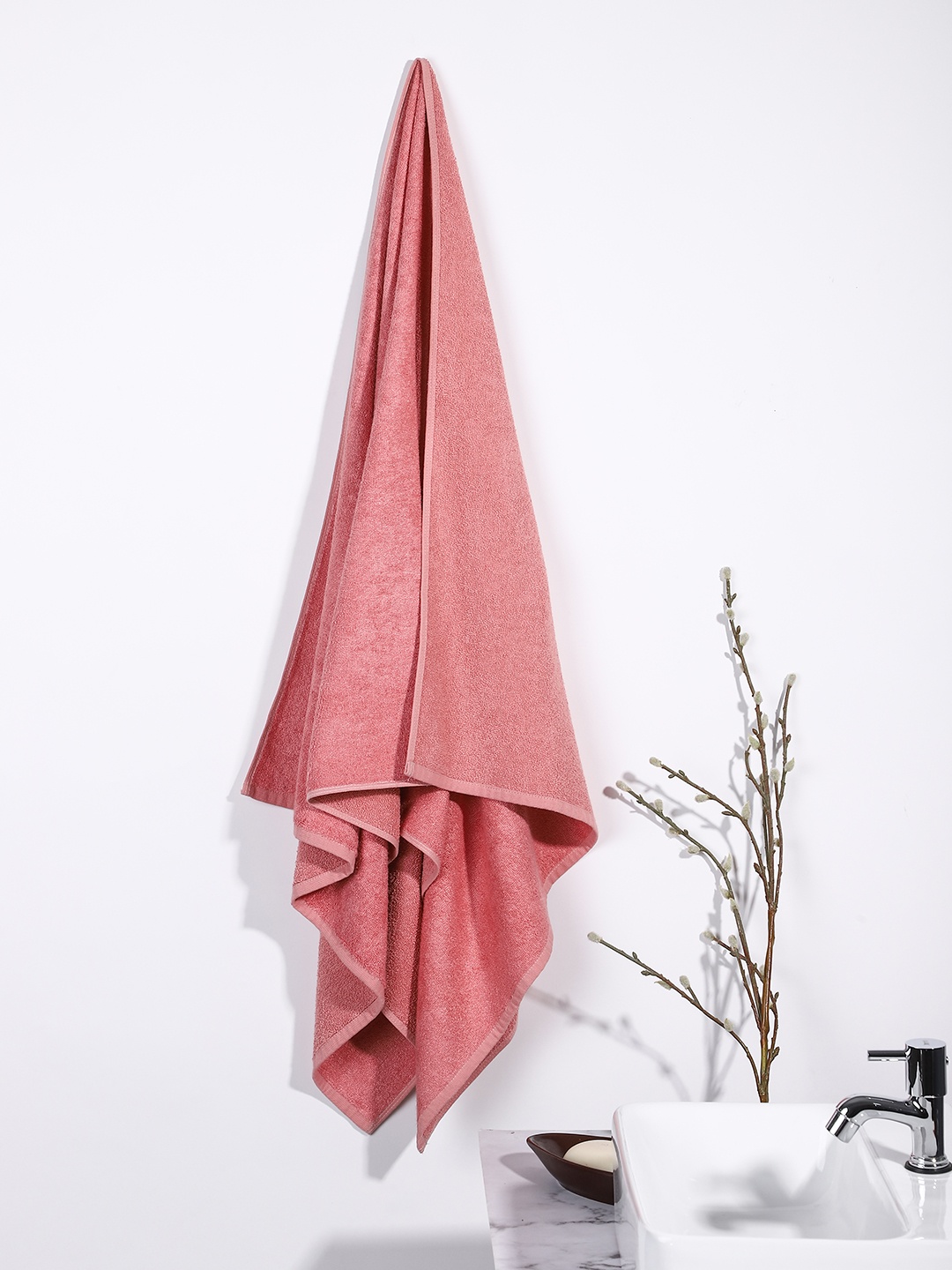 

MUSH Soak & Scrub Bath Towel - 500 GSM, Orange