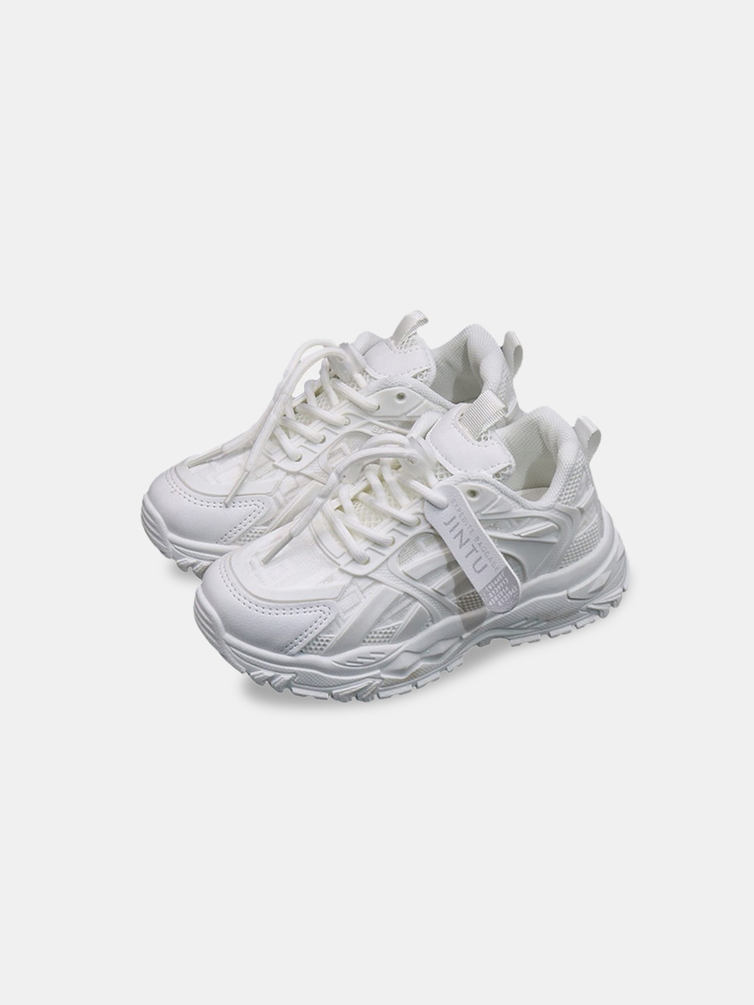

Hopscotch Girls White Textured Sneakers