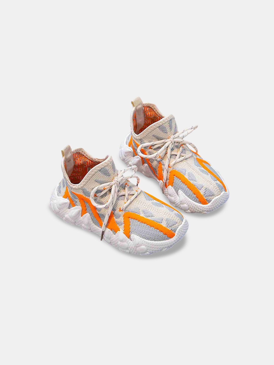 

Hopscotch Boys Orange Woven Design Sneakers