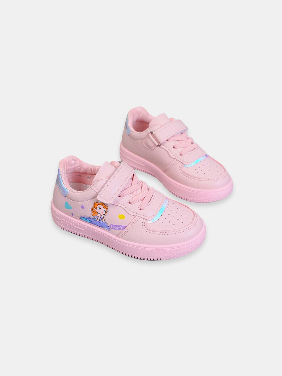 

Hopscotch Girls Pink Perforations PU Slip-On Sneakers