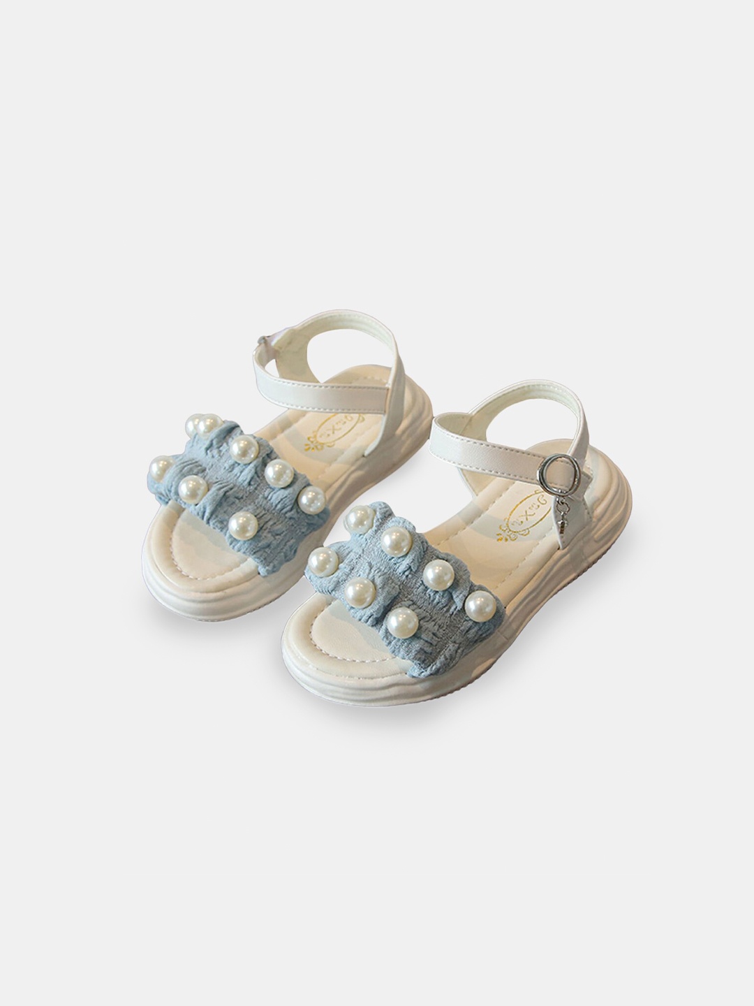 

Hopscotch Girls Blue PU Comfort Sandals