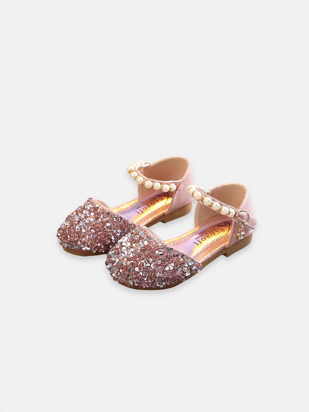 

Hopscotch Girls Pink Printed Party Ballerinas Flats