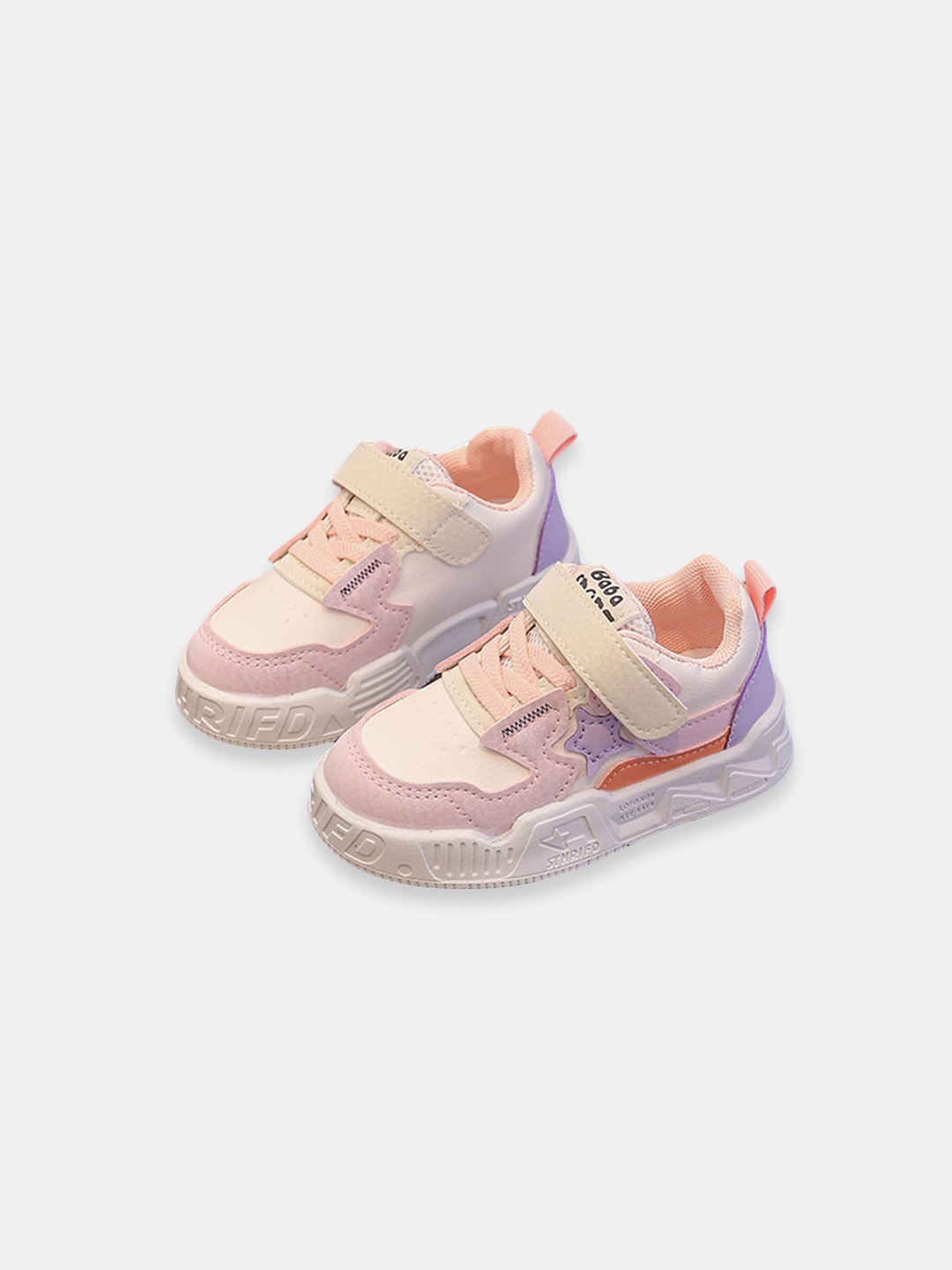 

Hopscotch Girls Pink Colourblocked PU Slip-On Sneakers