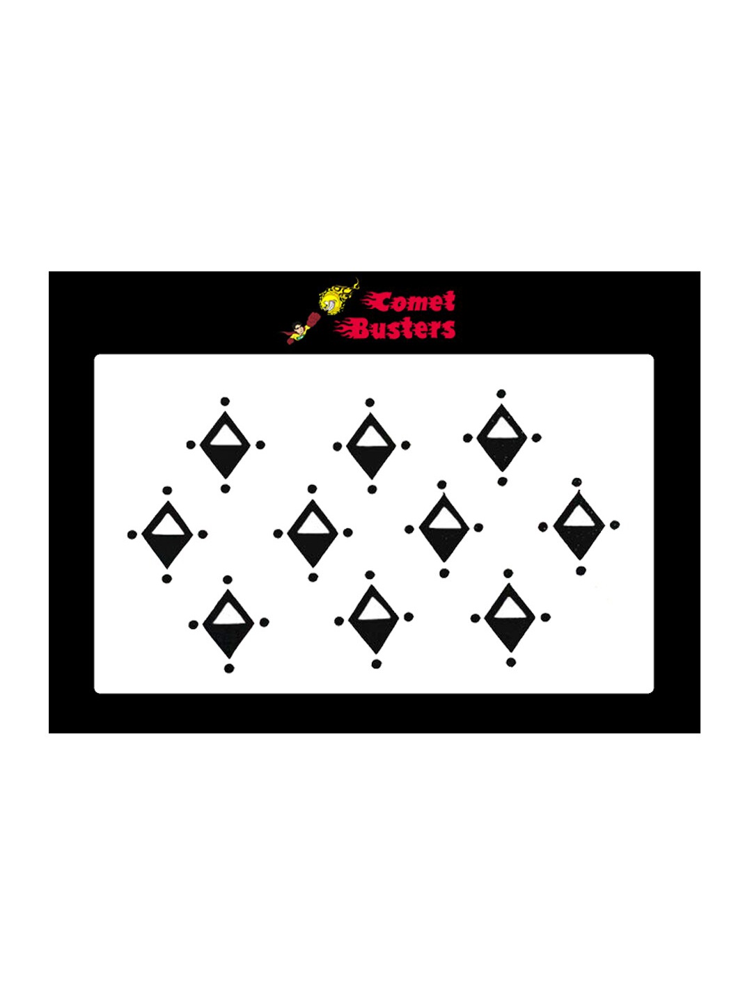 

Comet Busters Black Bindis - 10 Pcs