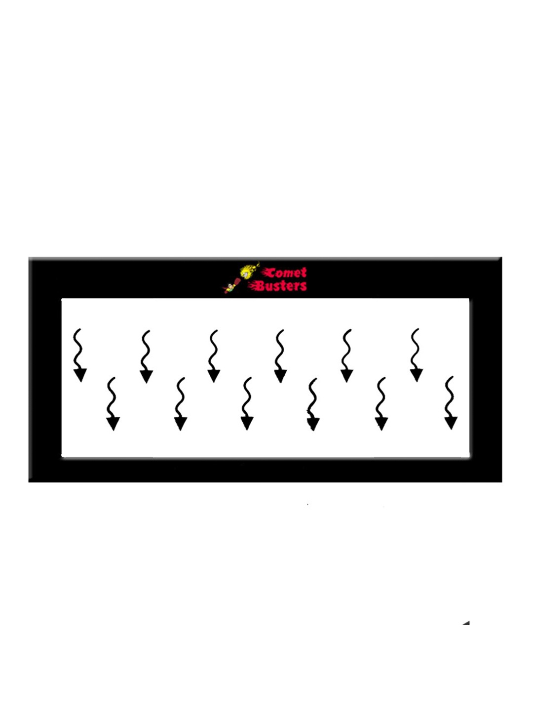 

Comet Busters 12 Pcs Black Reusable Arrow Shaped Bindi