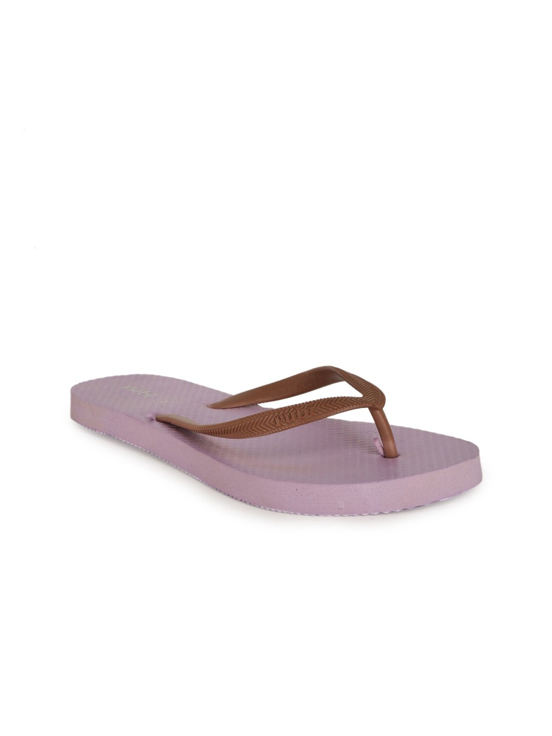 

rubi Women Purple & Brown Rubber Thong Flip-Flops