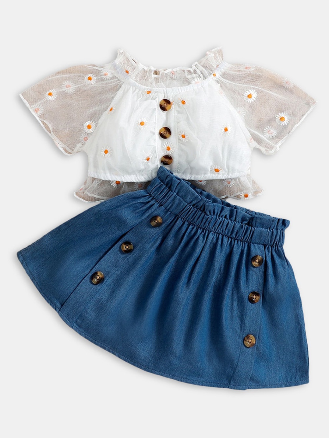

Hopscotch Girls White Clothing Set