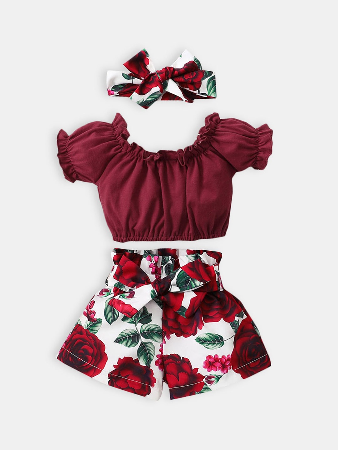 

Hopscotch Girls Red & White Top with Shorts