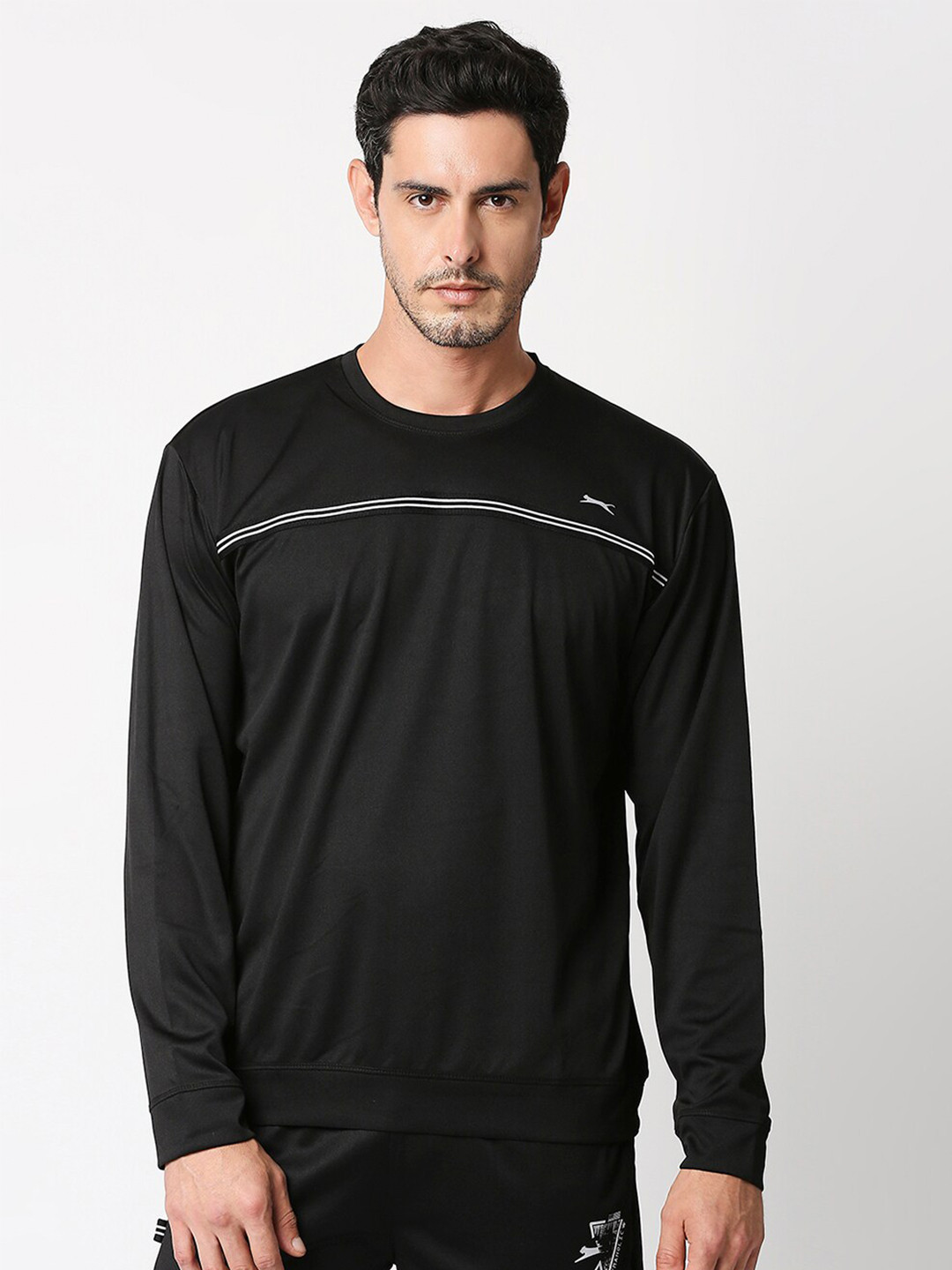 

Black Panther Men Black Solid Sweatshirt