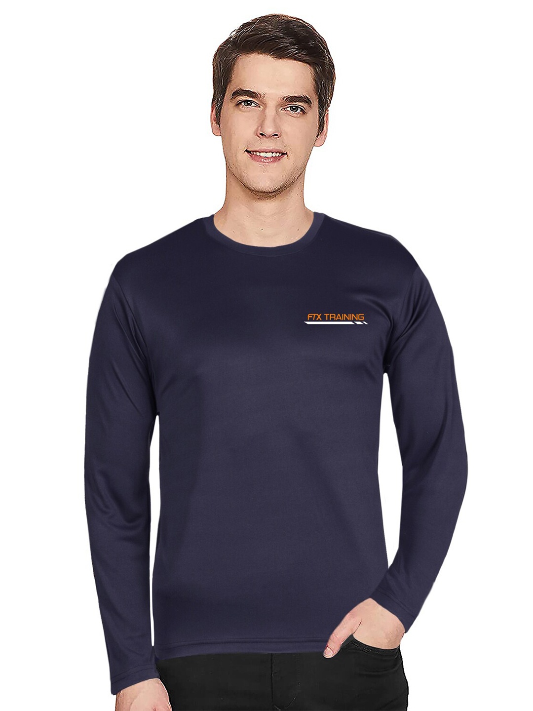 

FTX Men Navy Blue T-shirt