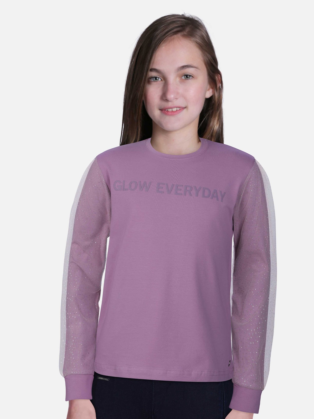 

Gini and Jony Girls Purple Top